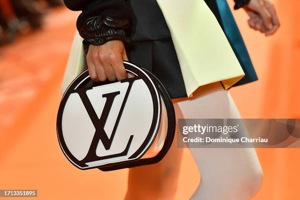 Model walks the runway during the Louis Vuitton Womenswear Spring/Summer 2024 show as part of Paris Fashion Week on October 02, 2023 in Paris, France.