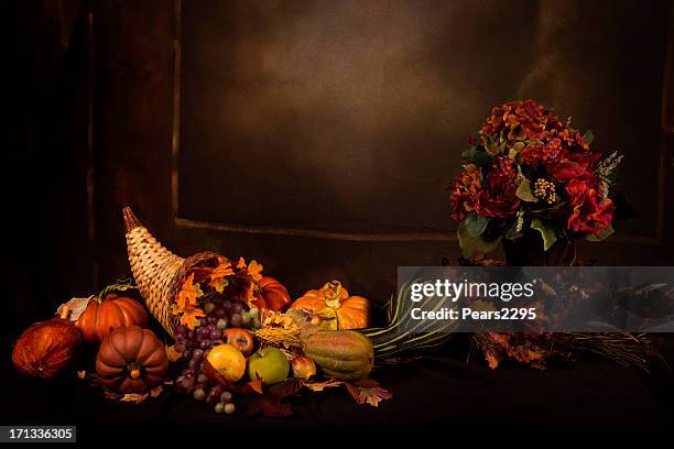 cornucopia series - cornucopia stock pictures, royalty-free photos & images