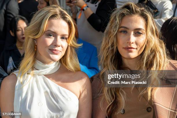 Paris Jackson and Ava Elizabeth Phillippe attend the Stella McCartney in Womenswear Spring/Summer 2024 show as part of Paris Fashion Week on October...