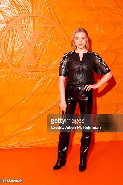 Chloe Grace Moretz attends the Louis Vuitton Womenswear Spring/Summer 2024 show as part of Paris Fashion Week on October 02, 2023 in Paris, France.