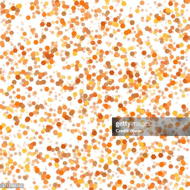 a cloud of hexagons, creating a whimsical geometric design pattern - environmental liability stock illustrations