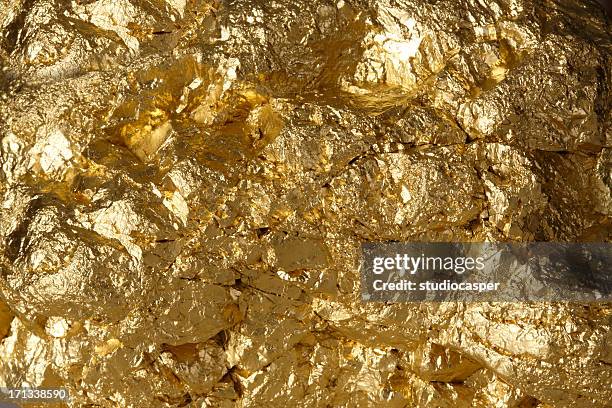 golden nugget - gold mining foto e immagini stock