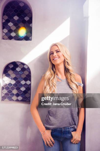 Personality Christina El Moussa is photographed is photographed for People Magazine on February 13, 2017 in Yorba Linda, California.