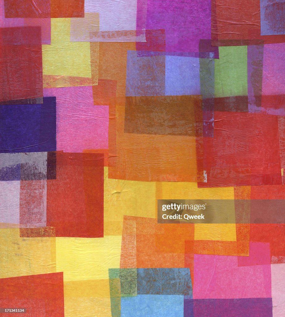 Collage de papel de seda