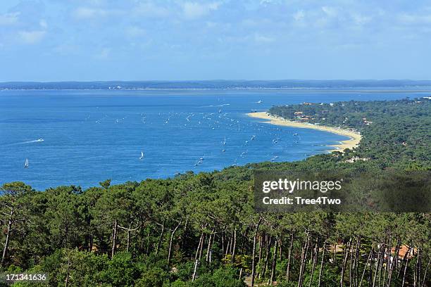 bassin d'arcachon-dune de pyla - arcachon - fotografias e filmes do acervo