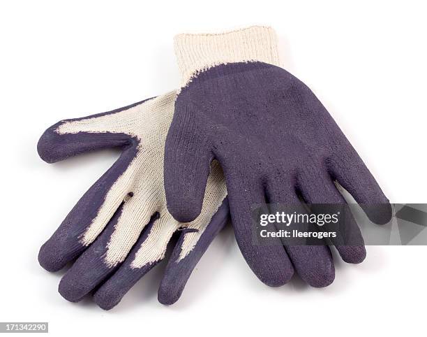 gardeners gloves - tuinhandschoen stockfoto's en -beelden