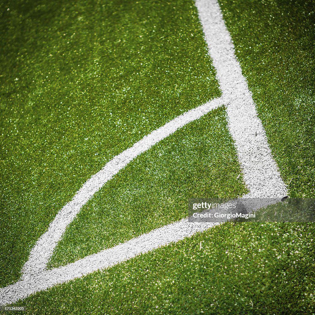 Corner of a Soccer Field, Selective Focus