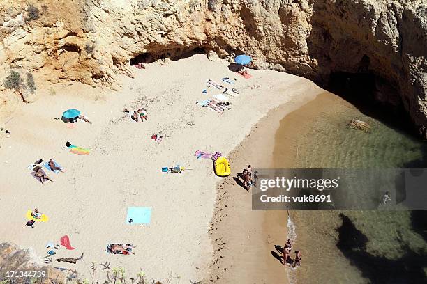 gay beach - albufeira beach stock pictures, royalty-free photos & images