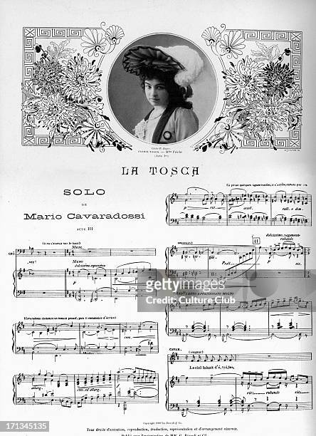 'Tosca' 'Tosca', opera by Giacomo Puccini, with libretto by Luigi Illica and Giuseppe Giacosa, performed at Theatre National de l'opera comique,...
