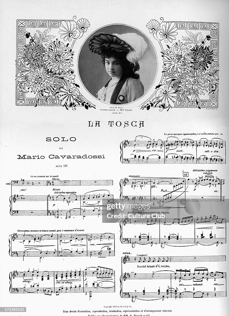 Italian Opera Script 'Tosca' 'Tosca', opera by Giacomo Puccini, with libretto by Luigi ...