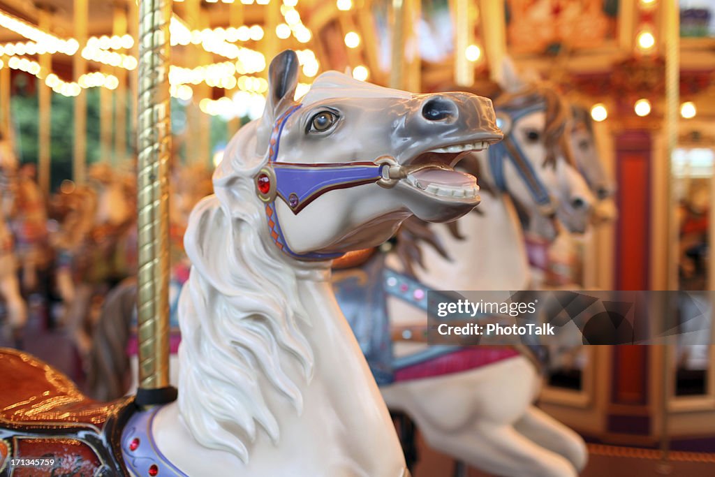 Colorful Holiday Carousel Horse - XXXLarge