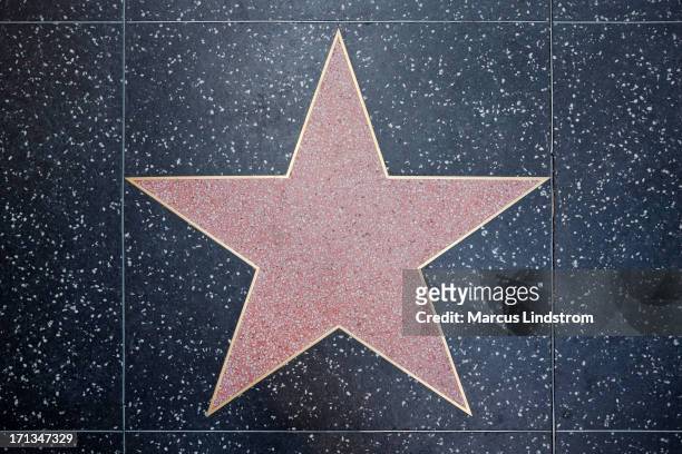 star on the walk of fame - walk of fame stock pictures, royalty-free photos & images