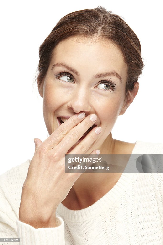 Portrait Of A Beautiful Young Woman Giggling High Res Stock Photo Portrait Of A Beautiful Young Woman Giggling High Res Stock Photo