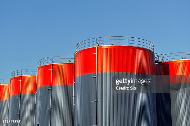 storage tanks - steel storage tank stock pictures, royalty-free photos & images