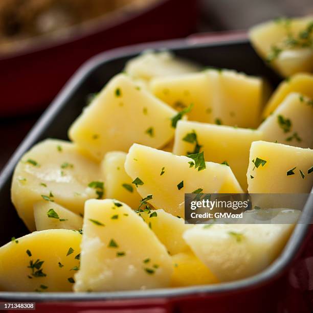 batata cozida - boiled potato imagens e fotografias de stock