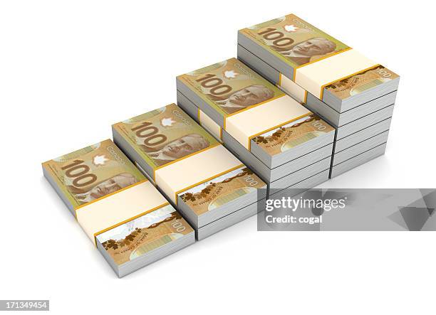 canadian dollar stair - canadian one hundred dollar bill 個照片及圖片檔