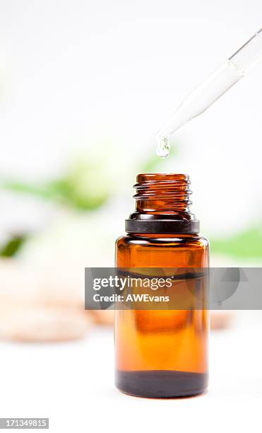 essential oil - tea tree stock pictures, royalty-free photos & images