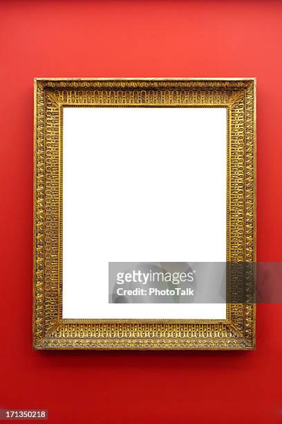 moldura de quadro na parede-xg - mirror object - fotografias e filmes do acervo