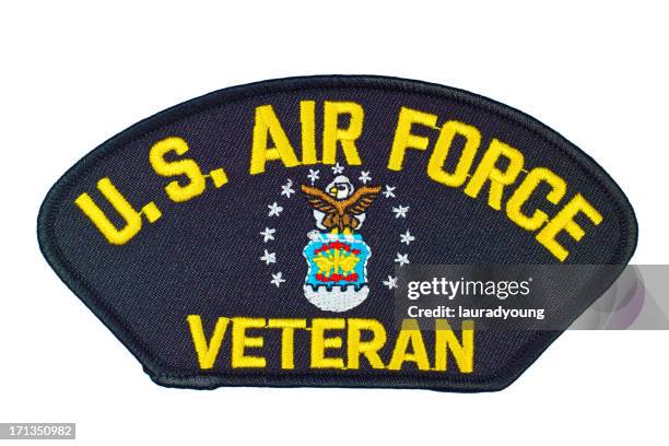united states air force veteran patch - air force patch stock pictures, royalty-free photos & images