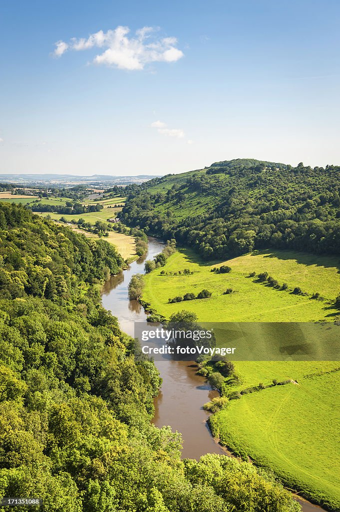 River Wye von Symonds Yat idyllischen Sommer valley GB