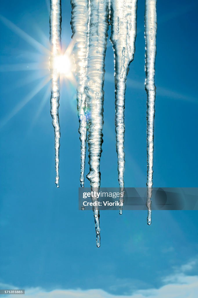 Schmelzen icicles