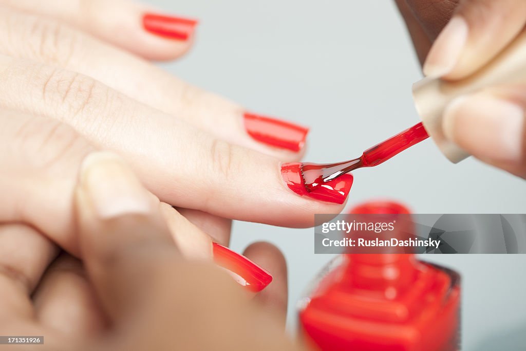 Nail polish.