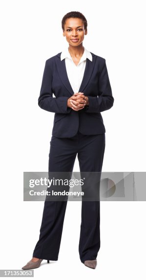 Confident African American Female Executive - Isolated Confident African American Female Executive - Isolated