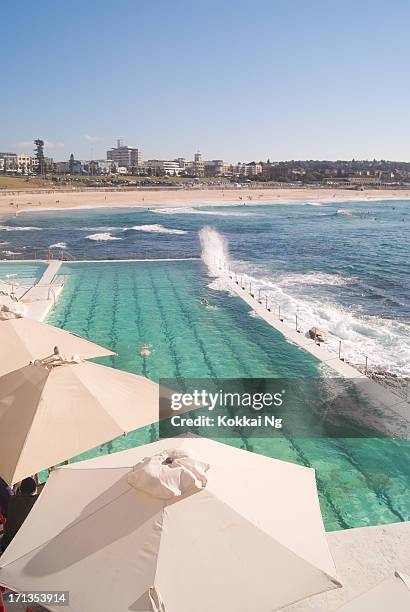 bondi icebergs and beach - bondi stock pictures, royalty-free photos & images