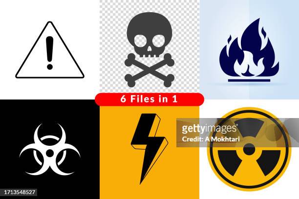ilustrações de stock, clip art, desenhos animados e ícones de radioactive icon. - sinal de pontuação