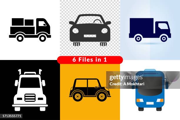 means of transport icon. - tour bus stock illustrations