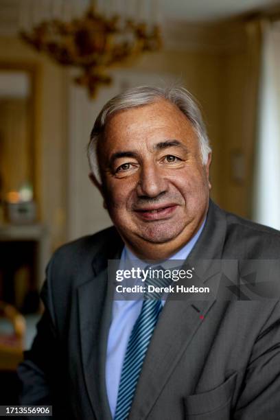 Gérald Larcher, president of the French Senate, in the office of the president of the French Senate, Paris, December 2008.