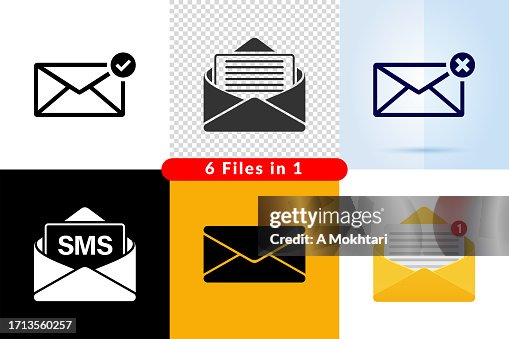 Envelope icon, inbox, sms... Envelope icon, inbox, sms...