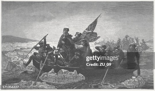 Washington's crossing of the Delaware River, 1776, published in 1882