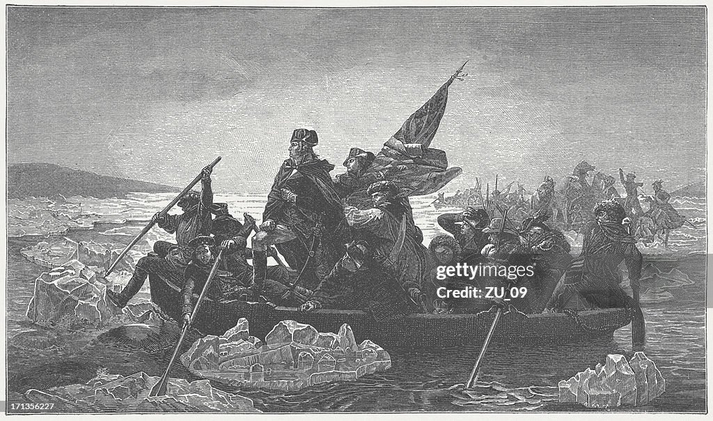 Washington's crossing of the Delaware River, 1776, published in 1882