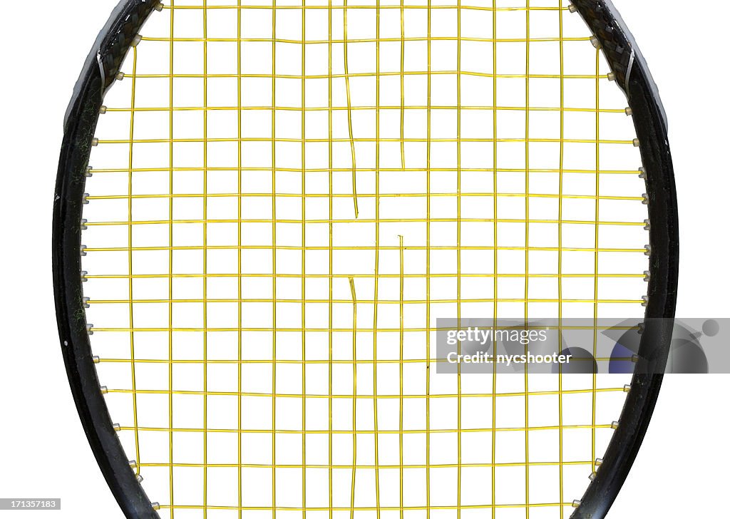 Popped Tennis Racket Strings High-Res Stock Photo - Getty Images