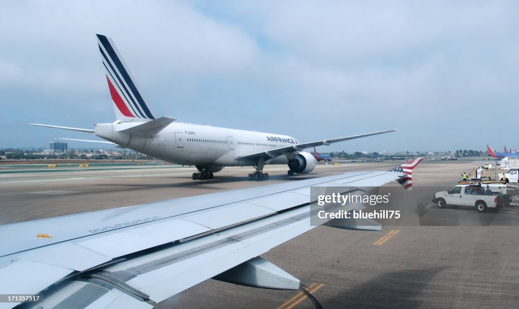Air France airplane at LAX