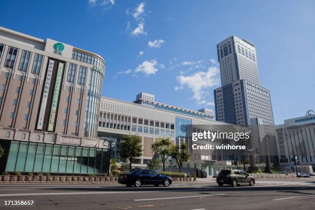 jr sapporo station in japan - sapporo stock pictures, royalty-free photos & images