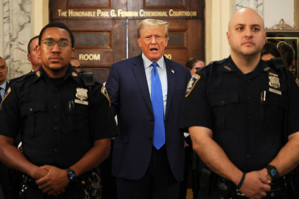 NY: Former President Donald Trump Attends Start Of Civil Fraud Trial In New York City