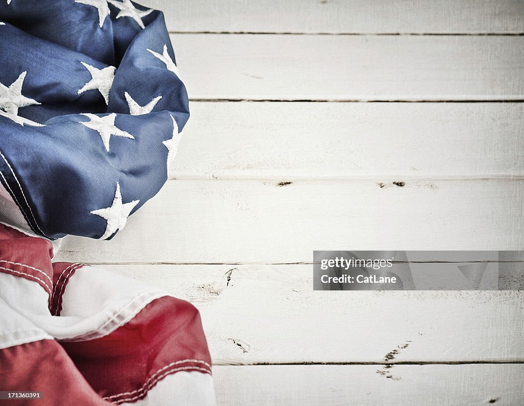 Vintage American Flag Background