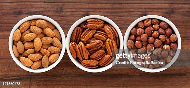 nuts - pecan nut stock pictures, royalty-free photos & images