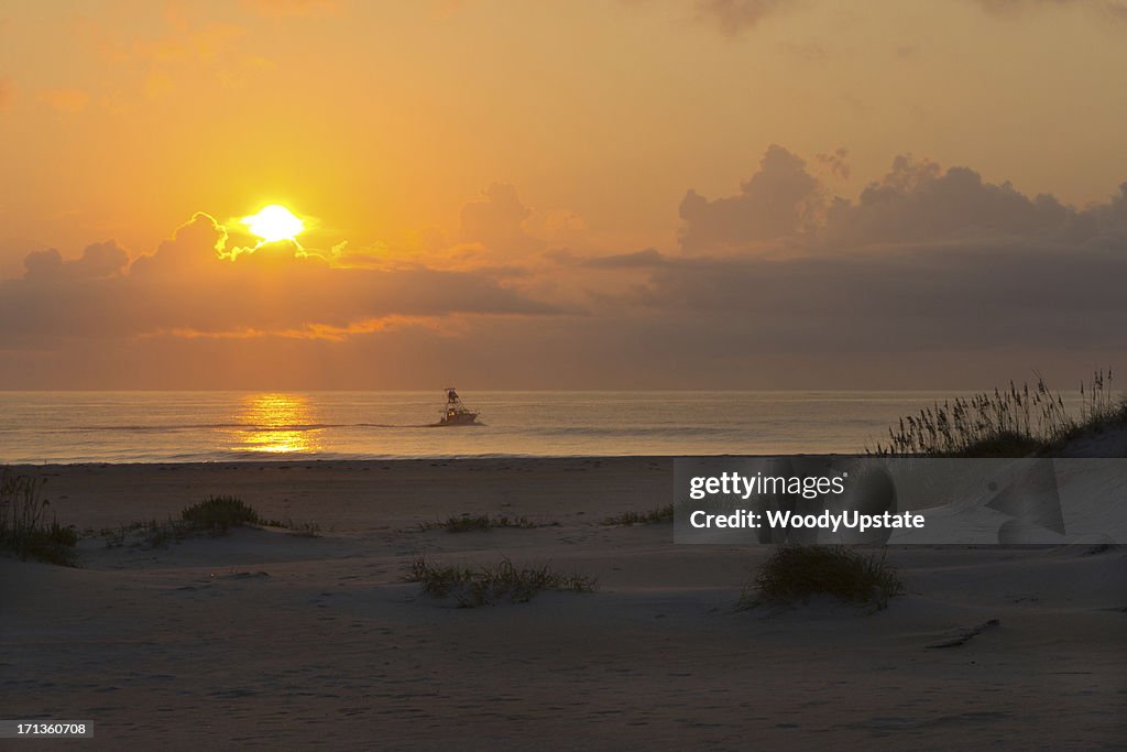 Fishing Boat Sunrise