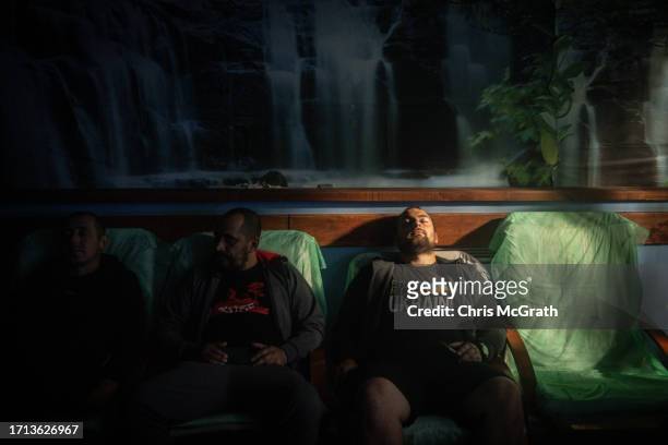 Soldiers participate in aromatherapy treatment at a rehabilitation center working with soldiers suffering from injuries and psychological trauma on...