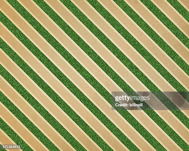 rayure diagonale en papier vert scintillant - wrapping paper stock photos et images de collection