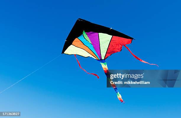 Blue Color Kite 140 Blue Kite Isolated Stock Photos, High-Res Pictures, and Images ...