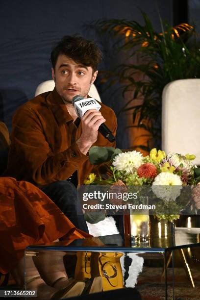 Daniel Radcliffe attends Variety's The Business of Broadway Breakfast presented by City National Bank on October 02, 2023 in New York City.