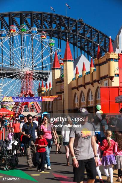 sydney luna park - luna park sydney stockfoto's en -beelden