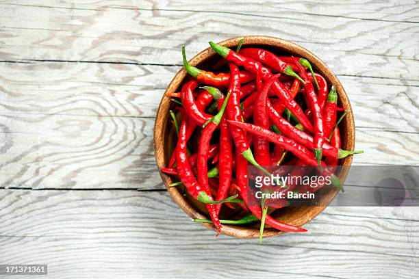 red chili peppers - cayenne powder stock pictures, royalty-free photos & images