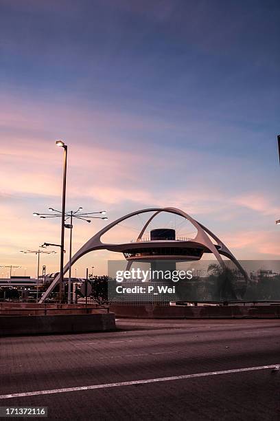 lax-terminal - flughafen los angeles stock-fotos und bilder