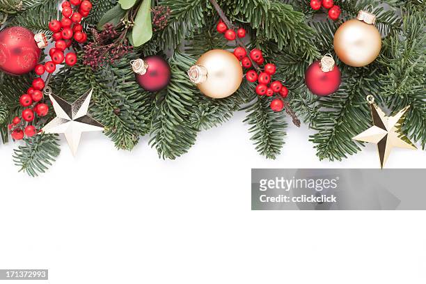 christmas garland - garland bildbanksfoton och bilder