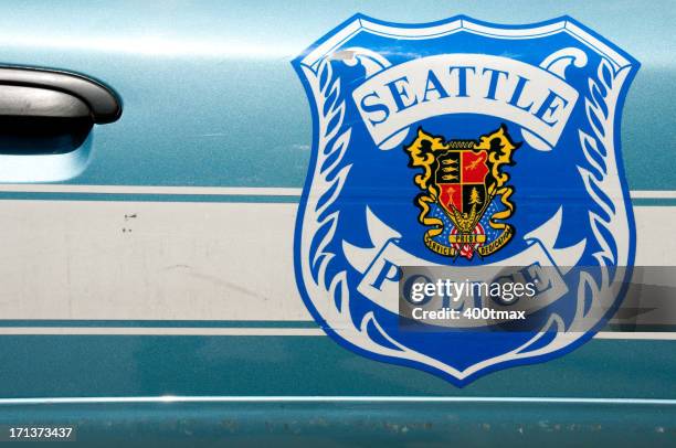 spd cruiser door - seattle police stock pictures, royalty-free photos & images